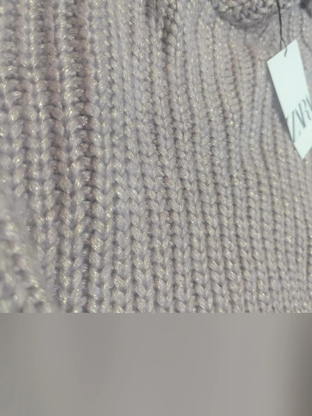 Zara Ribbed Hooded Turtleneck Sweater in Taupe